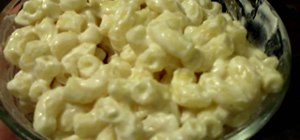 Make macaroni salad with extra mayonnaise