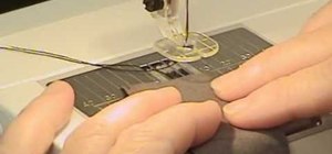 Machine applique and strip piece when sewing a quilt