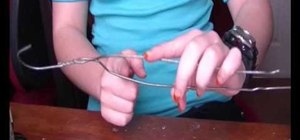 Craft a very easy DIY hair style holder using a clothing hanger