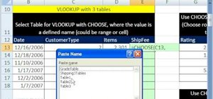 Use the CHOOSE function in Microsoft Excel