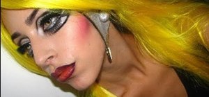Create a Halloween makeup look inspired by Lady Gaga's "Dance in the Dark"