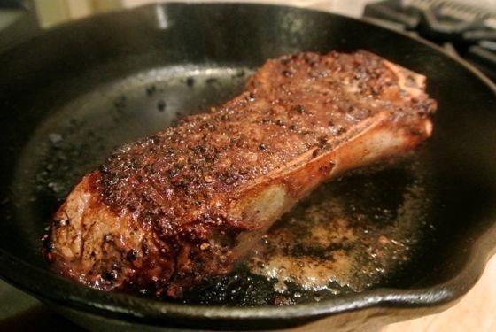 For Great Pan-Fried Steak, Salt the Skillet First
