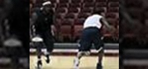 Do the crossover basketball move with LeBron James
