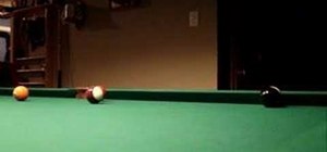 Do the 8 ball shot with The Hustler movie trick