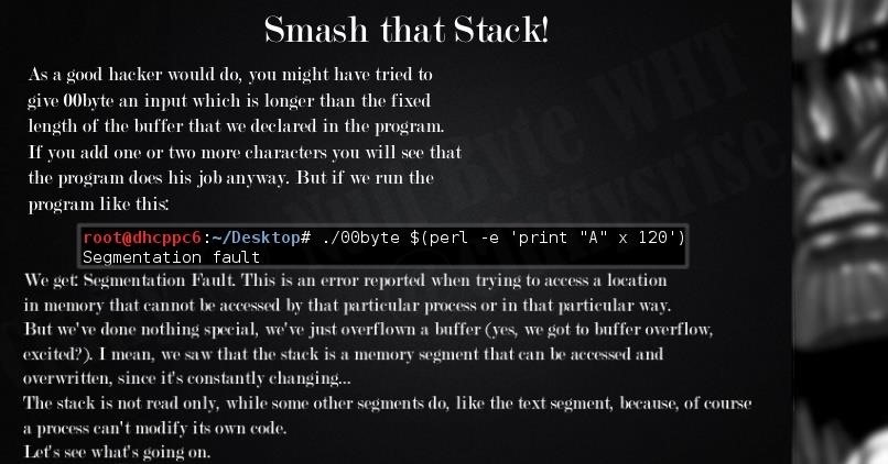 Attack on Stack [Part 4]; Smash the Stack Visualization: Prologue to Exploitation Chronicles, GDB on the Battlefield.