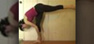 Challenge your core with standing splits in yoga