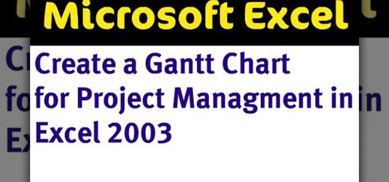 Microsoft Office Gantt Chart