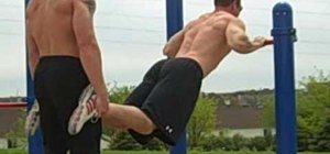 Get strong abs doing old school playground exercises