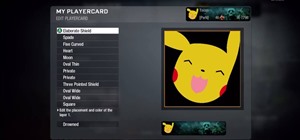 Make a happy Pikachu Pokémon playercard emblem in Call of Duty: Black Ops