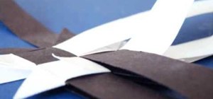 Make a woven origami star for Christmas