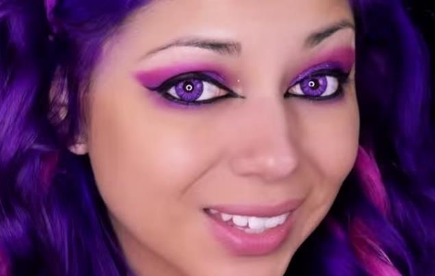 How to Perfect the Cheshire Cat's Purple Makeup Look for Halloween