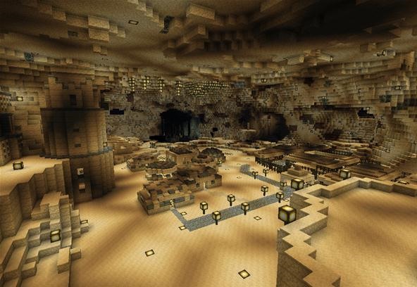 Thfrbddn1 is making an epic underground city on the server!