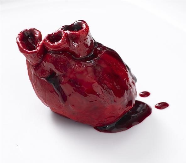 (Un)Appetizing Valentine's Day Bleeding Heart Cake