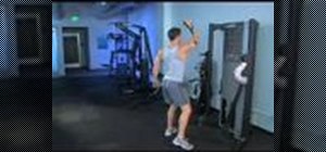 Do a low single cable squat power cross punch
