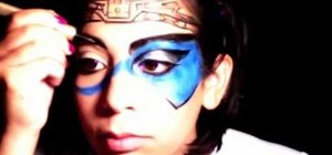 Create a "Tron" inspired futuristic makeup look