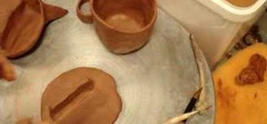 Join two pieces of leather-hard clay together