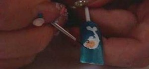 Paint nails with koi fish