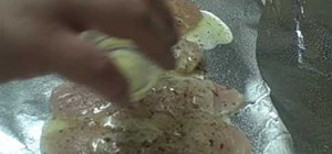 Prepare oven roasted chicken breasts