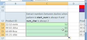 Extract substrings with Microsoft Excel's MID function