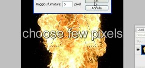 Make real flame text in Photoshop