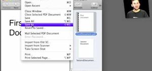 Merge PDF documents with Preview in Mac OS X 10.6