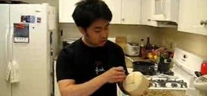 Open a coconut quickly without making a mess