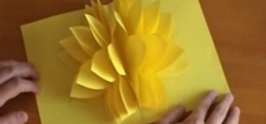 Make an amazing pop up yellow flower