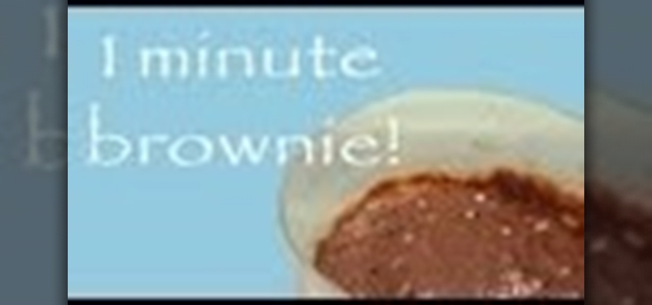 Make a Brownie in a Minute!