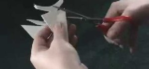 Make a six sided paper snowflake