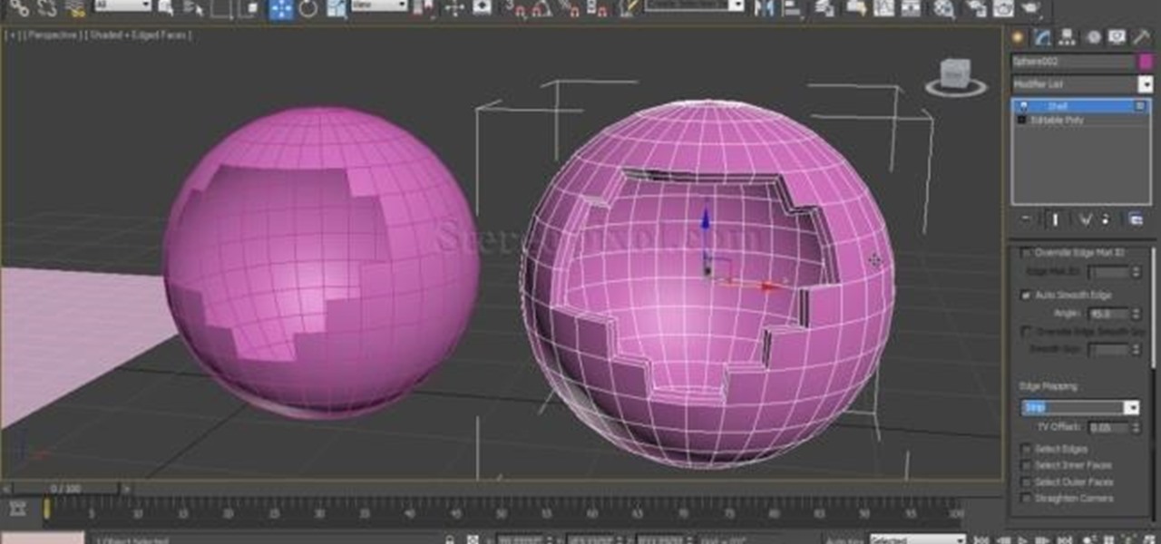 Use Shell Modifier in 3Ds Max