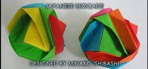 Fold a beautiful origami Japanese brocade