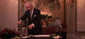 Make a black mojito cocktail