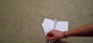 Make a basic paper airplane glider