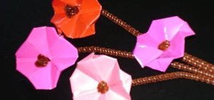 Make simple paper cherry blossoms with your kids