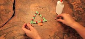 Make a Christmas tree ornament with your kids