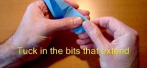 Make an origami swan with a curved neck