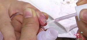 Create a dazzling crystal and rhinestone manicure