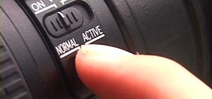 Use Vibration Reduction or VR on a Nikon DSLR lens