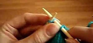 Knit a  basic cast off or bind off in knitting