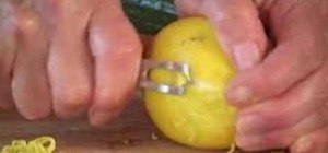 Use a citrus zester to zest lemons