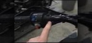 Remove the handlebars of a Kawasaki KLR650