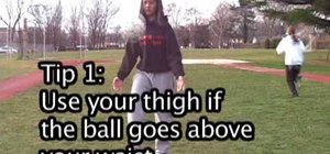 Juggle a soccer ball step by step