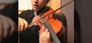 Play an A minor scale arpeggio on the violin