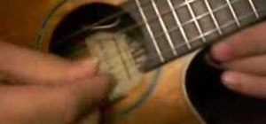 Finger pick on the ukulele