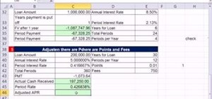 Use the APR function to make loan payment calculations in Microsoft Excel