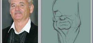 Draw a caricature of Bill Murray
