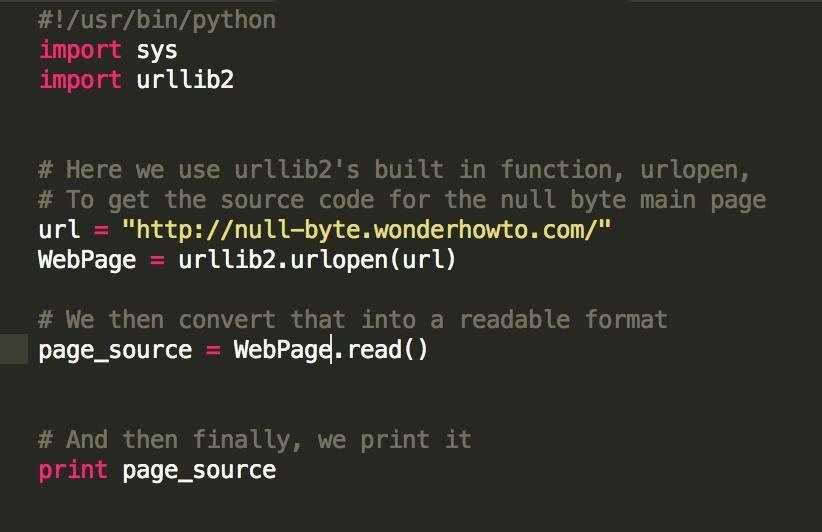 Creating a Python Web Crawler (Part 1): Getting a Site's Source-Code