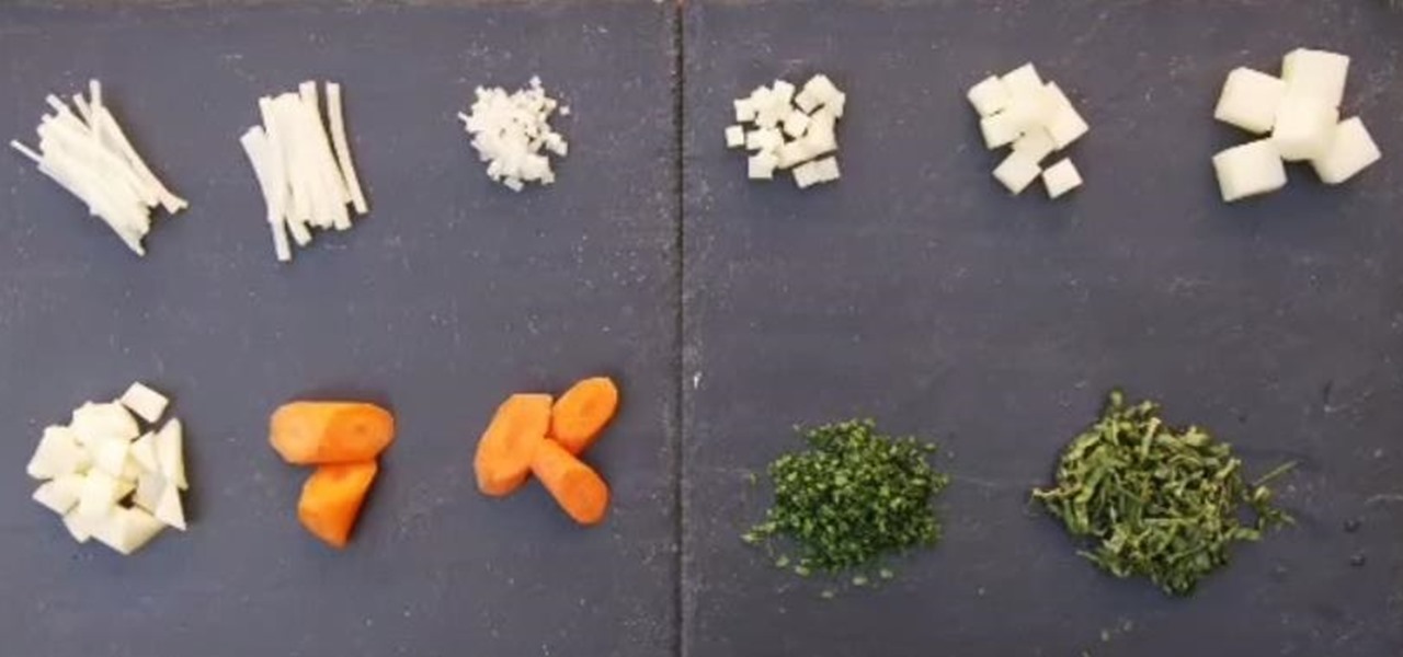 Use Basic Knife Cuts When Chopping & Dicing