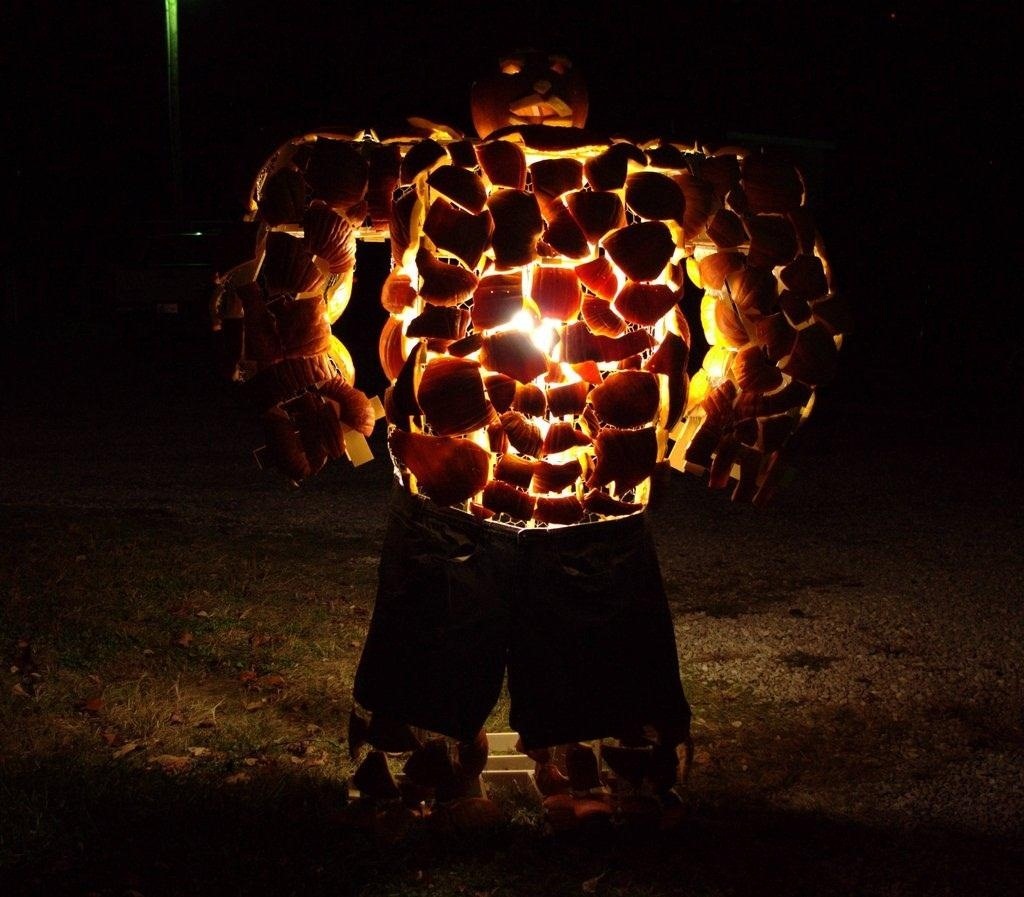 The Thing-O'-Lantern: How to Build the Fantastic Four's "Thing" Out of Smashed Up Pumpkins