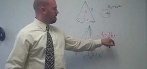 Find the surface area of a cone shape